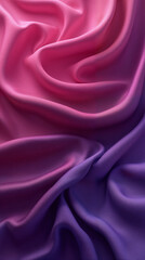 Obraz premium Abstract background. Soft satin fabric in shades of purple and pink creates a rich texture, perfect for fashion and interior design projects.