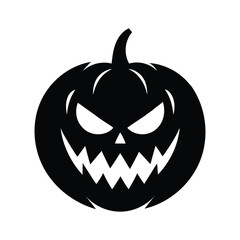 Spooky Halloween Jack-o'-lantern Silhouette