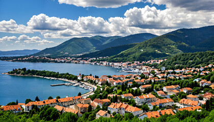 Fototapeta premium le paysage côtier pittoresque