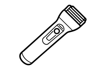 electric shaver line art silhouette vector illustration