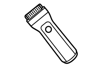 electric shaver line art silhouette vector illustration