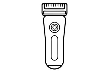 electric shaver line art silhouette vector illustration