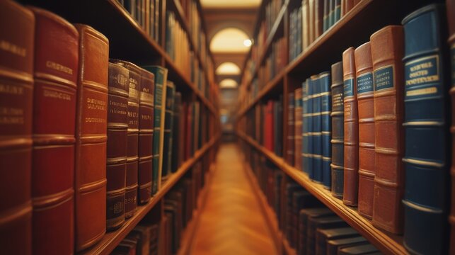 A law library with books and documents, legal research, legal resources