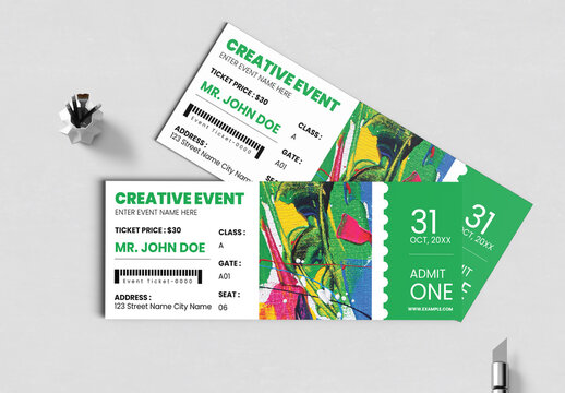 Event Ticket Template Design