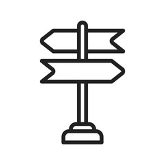 Street Sign icon vector image. Suitable for mobile apps, web apps and print media.