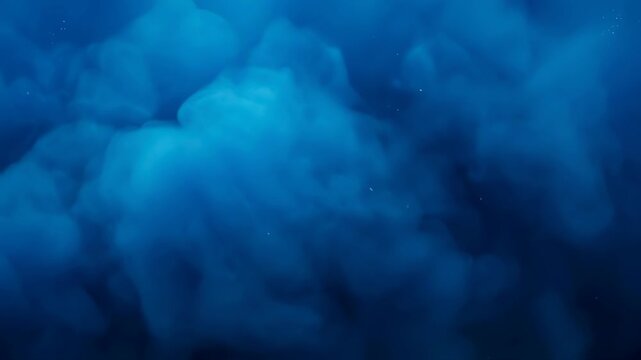 Blue powder explosion footage. Abstract colorful smoke burst clip. Fantasy cloud motion picture. Bright pigment splash video. Magic dust particles effect background.