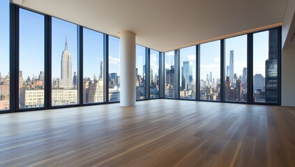 Spacious Modern City View Interior