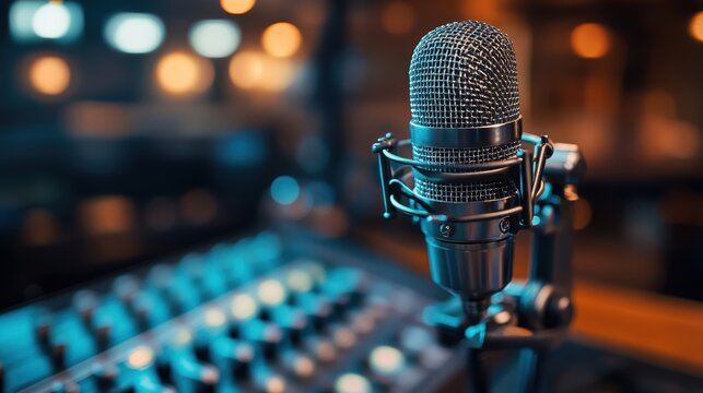 A radio advertisement with audio promotion, radio marketing, radio advertising