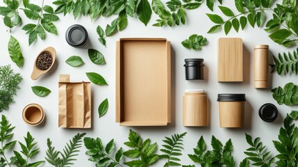 A product design of a sustainable packaging, eco-friendly material, green initiative