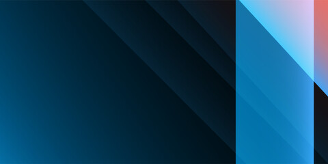 Obraz premium Abstract background featuring a smooth blue gradient with overlapping transparent red geometric shapes. Ideal for business presentations, website design, digital marketing and modern branding projects