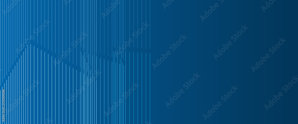 Poster a sleek dark blue abstract background with wave lines and smooth gradients. the dynamic design and s