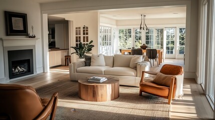 Fototapeta premium close up of modern house interior, house interior