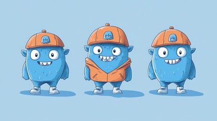 A character design for a mascot, friendly character, brand representation