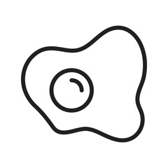 Fried Egg icon vector image. Suitable for mobile apps, web apps and print media.
