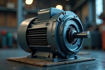 Fototapeta premium An electric motor, a device that converts electrical energy into mechanical energy