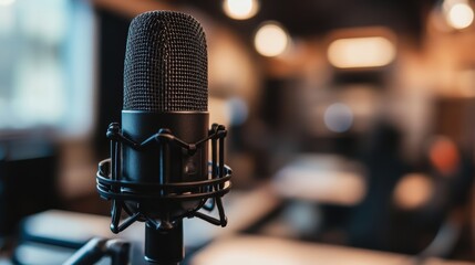 A sound design for a podcast, clear audio, podcast production