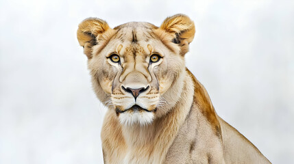 Obraz premium Close Up Portrait Of A Majestic Lioness