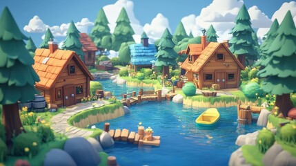 A game design for a social game, multiplayer interaction, community building