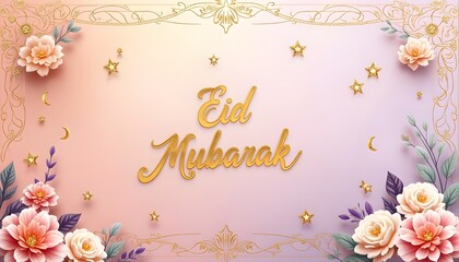 An Elegantly Designed Eid Wishing background wallpaper 