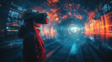 An experience design for a virtual reality game, interactive gameplay, immersive entertainment