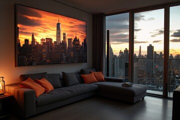 Urban Sunset Living Room