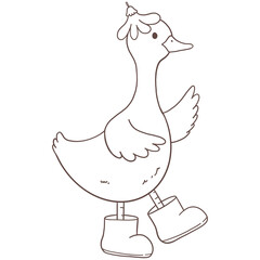 Cottagecore spring silly goose