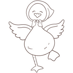 Cottagecore spring silly goose