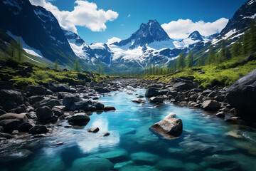 Norwegian fjord is a breathtaking symphony of tranquility, where ethereal dance of land and sea creates a tapestry of mirror like reflections and an untouched sanctuary for nature wonders
