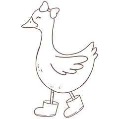 Cottagecore spring silly goose