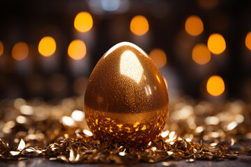 notion of unparalleled uniqueness and immense value is epitomized by a golden egg, illuminating essence of scarcity and significance