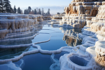 Pamukkale, a wonderland of geological marvels and ancient treasures, boasts enchanting fusion of legendary city of Hierapolis and its legendary hot springs renowned for their miraculous healing powers