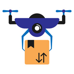 Drone Delivery Illustration