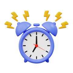 3d alarm clock ringing, quicker time work ideas, reminder concept icon