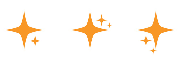 Four pointed star. Vector illustration for website, icon, logo, postcard. Vector Illustration . 