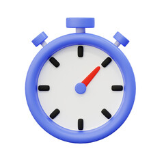 3D set stopwatch quick time, discount notification reminder icon concept	