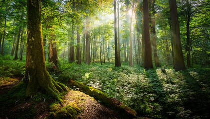 Obraz premium paysage de forêt