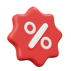 3d set discount or promotion tag, percent, and flash sale promotion icon