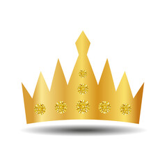 The crown is a symbol of monarchical power on a white background