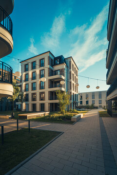 Haus, Architektur bei Sonnenuntergang