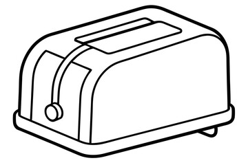 toaster line art silhouette vector illustration
