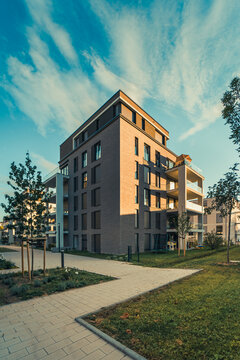 Haus, Architektur bei Sonnenuntergang