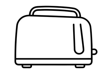 toaster line art silhouette vector illustration