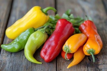 Farm-to-Table Freshness: A close-up shot of vibrant, just-picked vegetables on a rustic wooden table