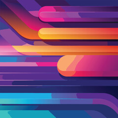 Abstract Colorful Geometric Design