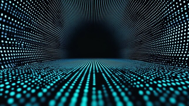 Blue binary TEXT "0" "1" code gradient with black background
