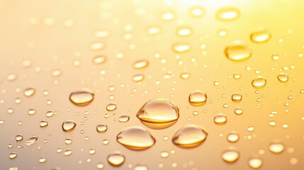 Dewy Reflections In A Golden Light Embrace Serenity.