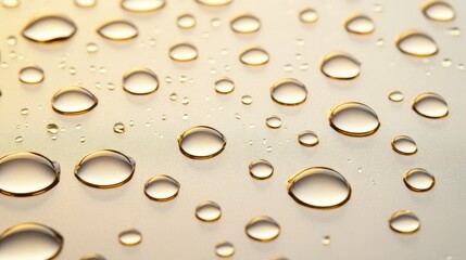 Golden Droplets Creating A Magical Sparkling Effect.