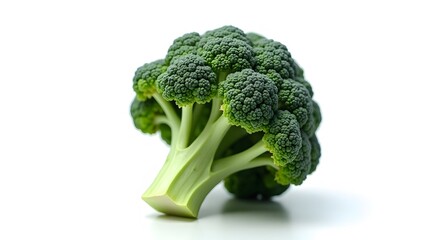 Fresh Organic Broccoli Close-Up with Natural Texture