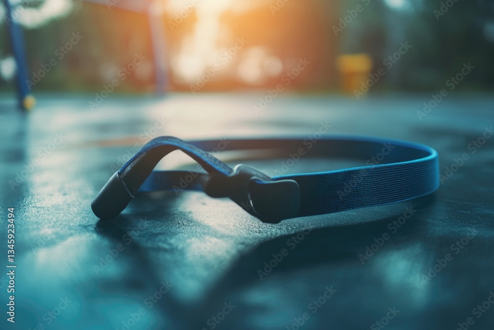 Poster a pair of glasses resting on a table