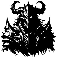 Dark knight silhouette